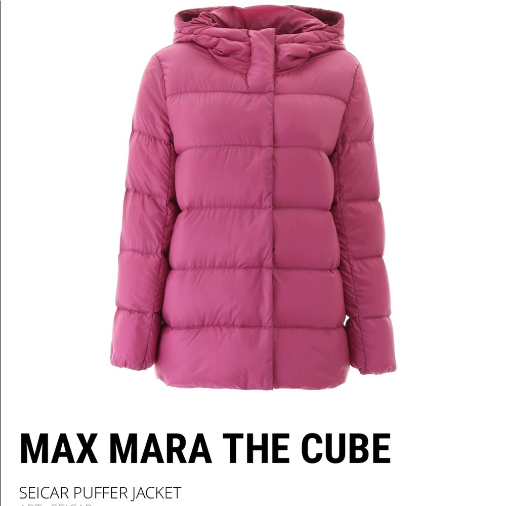 Maxmara the cube pink puffer Jacket - Picture 2 of 5